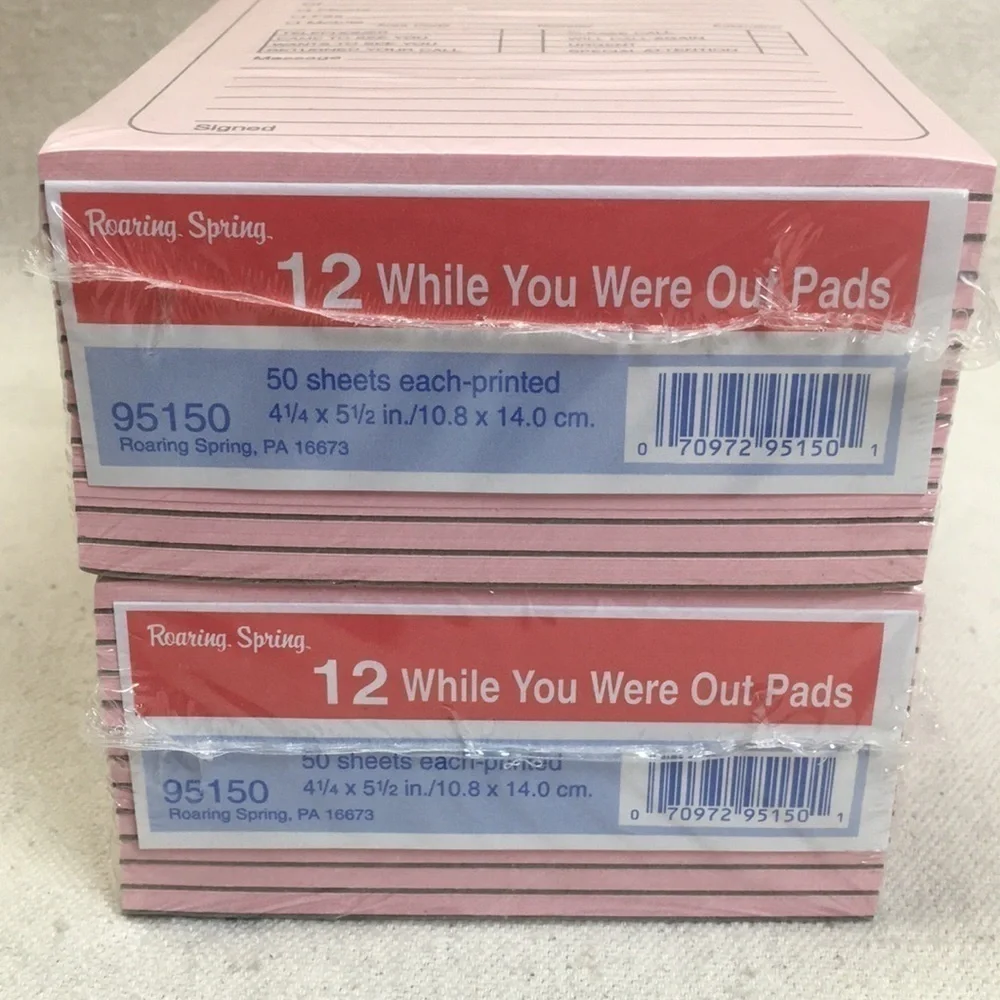 24 Roaring Spring While you were out Notepads NEW